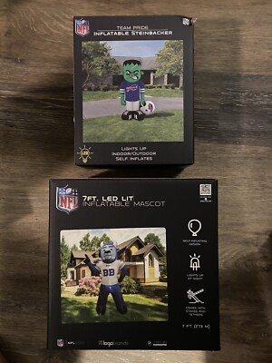 Buffalo Bills Yard Inflatable Bundle Frankenstein and Billy Buffalo Mascot