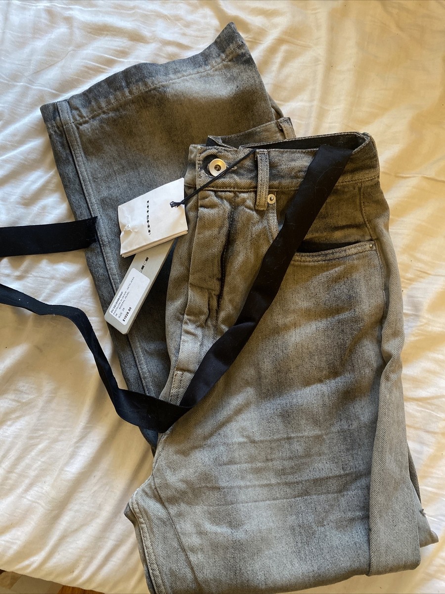 Rick Owens DRKSHDW Geth Jeans - Size 28- Mineral Pearl - Made in
