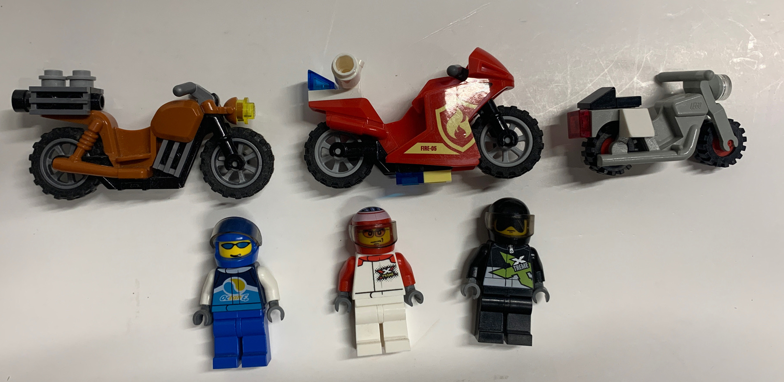 Lot Of Lego Of 3 Motorcycles and 3 Riders | eBay