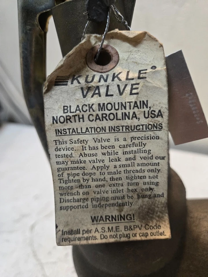 Kunkle Valve 6010JJ01-AM | 2 1/2" 4260 LB/HR - Image 4 of 4