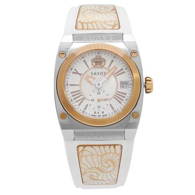 Savoy Watch 35mm White Silicone Strap Ladies Watch C1405A.01D.RA12