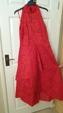 Red evening dress