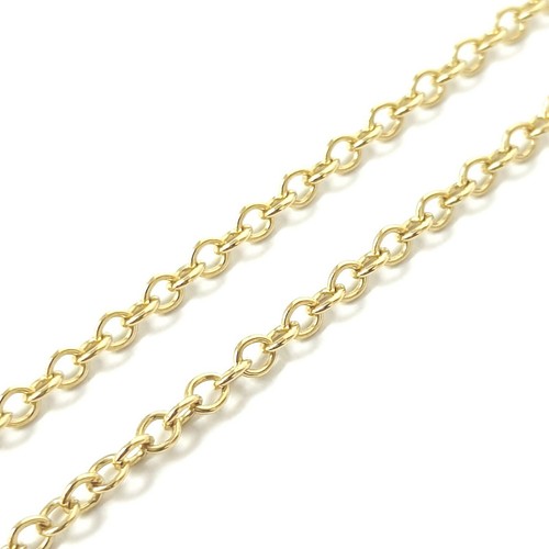18ct Gold Belcher Chain Yellow Thin 