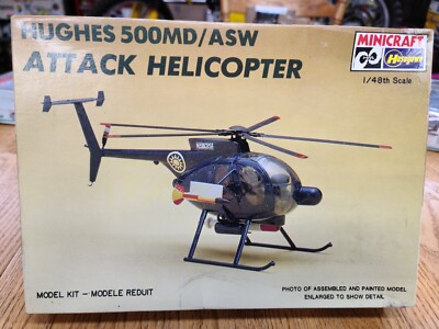 Hasegawa Hughes 500MD ASW Attack Helicopter Model Kit Minicraft 1/48 NEW 100%