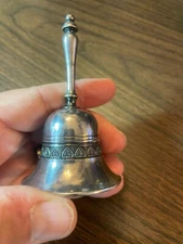 Antique Sterling Silver Dinner Bell 1800s