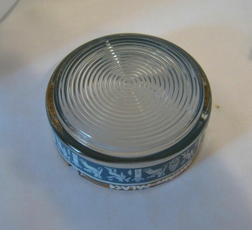 Caesars Palace Casino Las Vegas NV Clear Glass 3.5" Round Ashtray Gray Band - Picture 2 of 6
