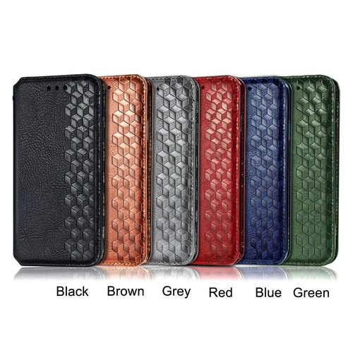Funda de cuero con bolsillo para tarjetas tipo billetera abatible para iPhone 16 Pro Max 16E 15 14 13 12 11 XS - Imagen 5 de 54
