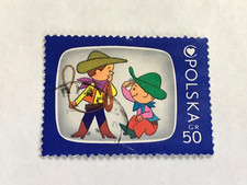 Cartoon Characters Bolek And Lolek Poland 50gr stamp 1975