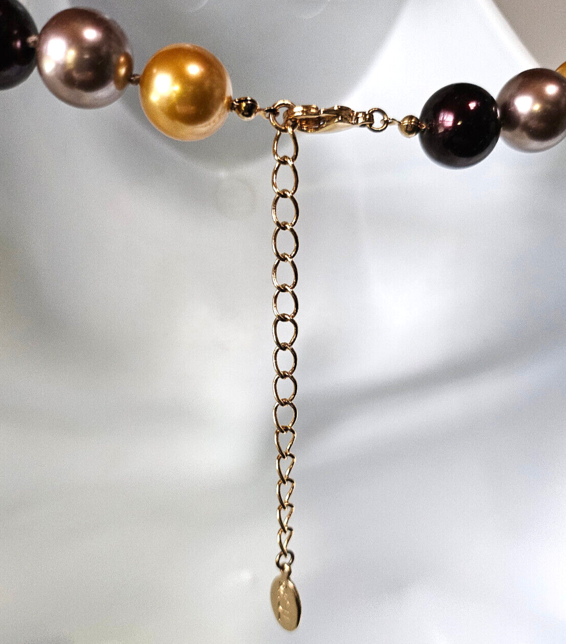 KJL Kenneth J Lane Multi-color Knotted Faux Pearl… - image 2