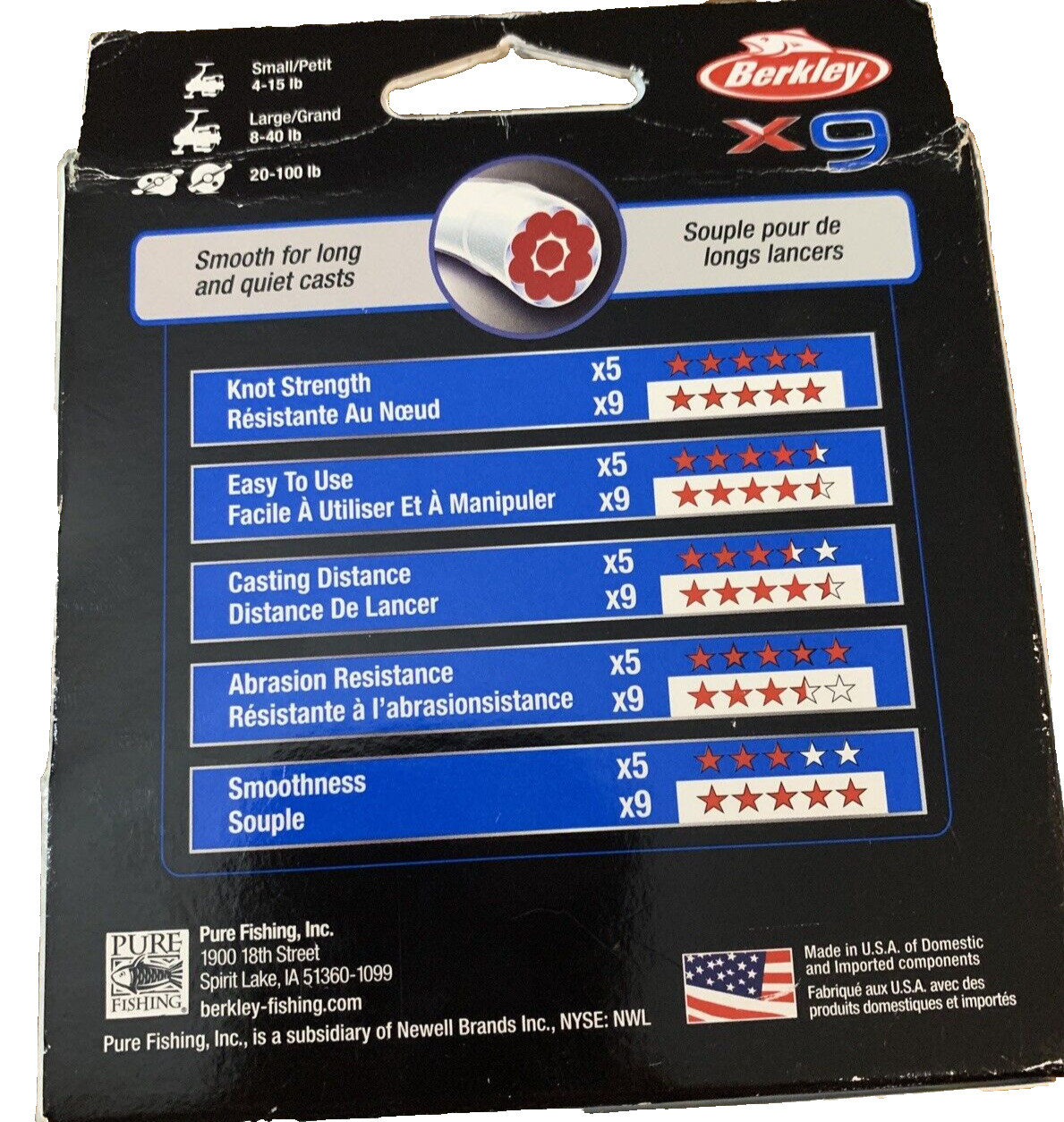 Berkeley X9BFS100-22 Braid Tresse 100lb Fishing Line-Brand New-SHIPS N 24 HOURS - Image 5