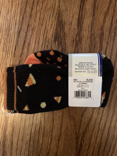 Jefferies Kids Halloween Candy Corn Socks Size 6-11.5 - Picture 2 of 2