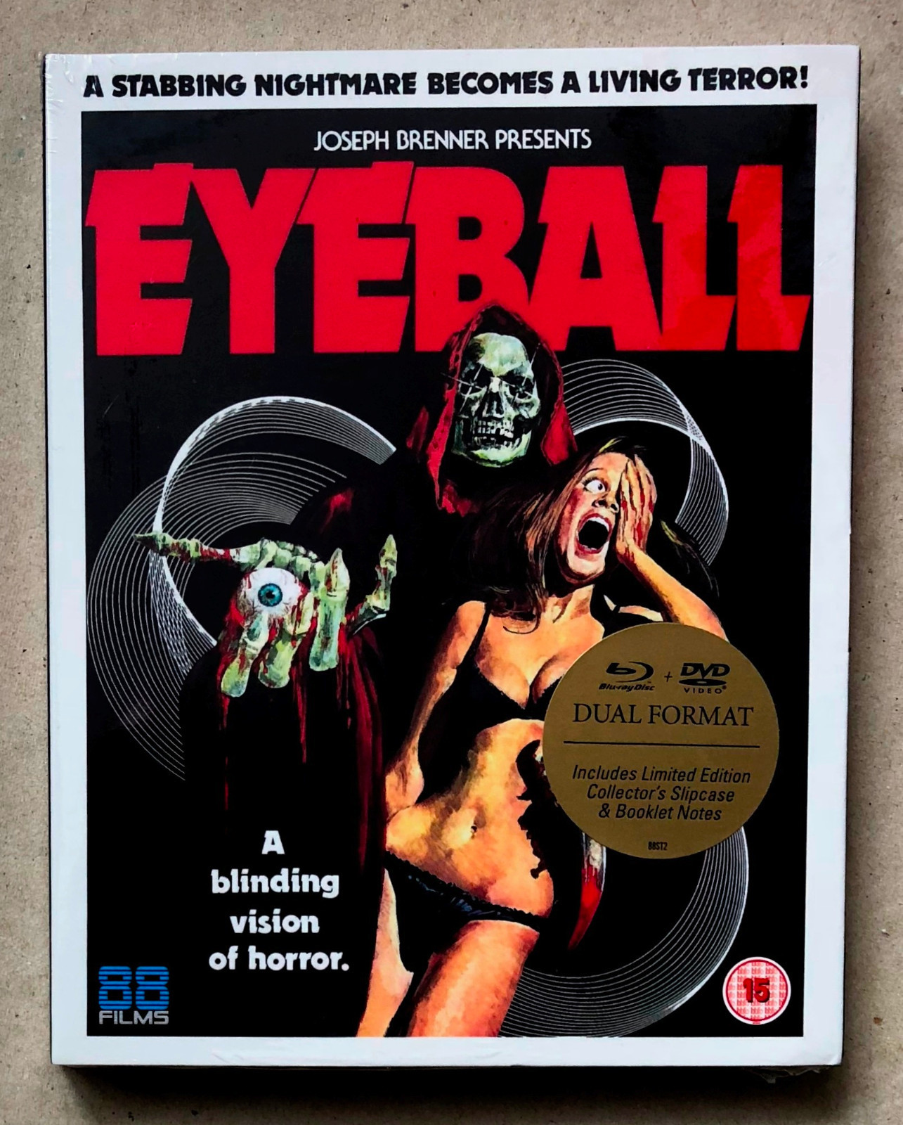 EYEBALL * OOP UK LIMITED EDITION BLU-RAY/DVD  * 88 FILMS * BN&M! * UMBERTO LENZI