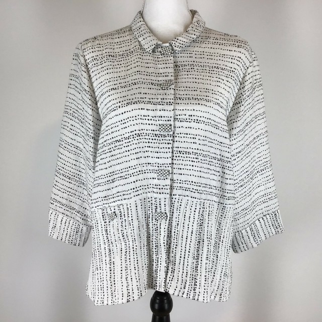 Habitat Clothes To Live In Button Down Shirt Tunic M Medium eBay