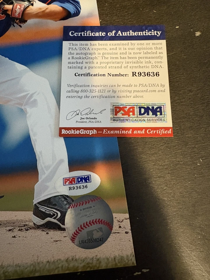 Zack Wheeler Signed New York Mets 8x10 Photo PSA/DNA - Image 3 of 3