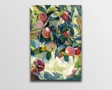 Fruits painting IMPRESSIONISM Original Oil on canvas by E. Chernyakovsky