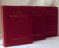 THE NEW NATURAL HISTORY J. Arthur Thomson, 3 Volume Set, 1926 Hardcover Books
