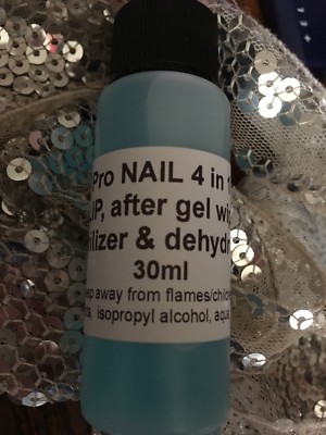 4 in 1 Polygel Nail Liquid Slip Solution 30ml Sterilisator Reinigung Trockner UV