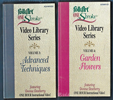 4 Factory Sealed VHS-Donna Dewberry--One Stroke FolkArt Painting-Vol. 2,3, 4, 5