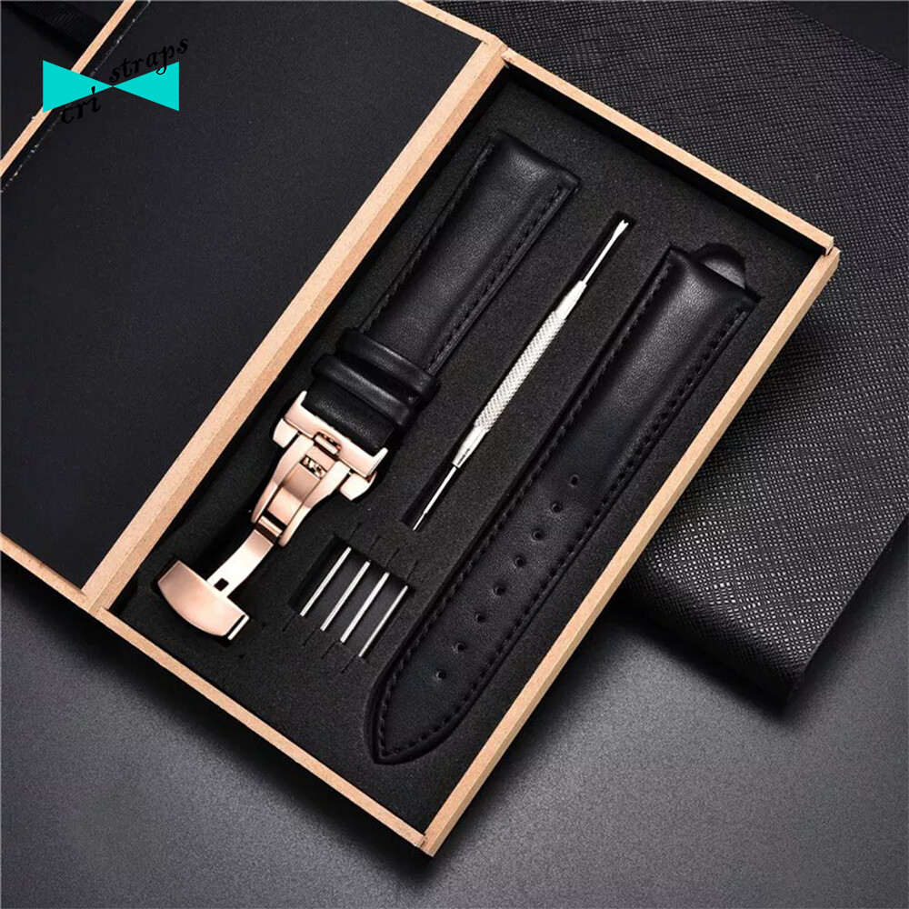 Cinturini Di Ricambio In Pelle Di Coccodrillo Per IWC Portoghese Pilot Cinturino Per Orologio In Coccodrillo Nero Con Cinturino 20mm 21mm 22mm - Foto 8