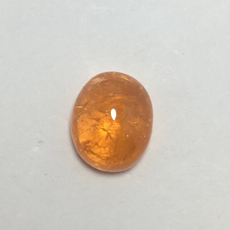 Exquisite spessartite garnet oval cabochon gemstone beautiful color 12.05 carat - Image 2 of 4