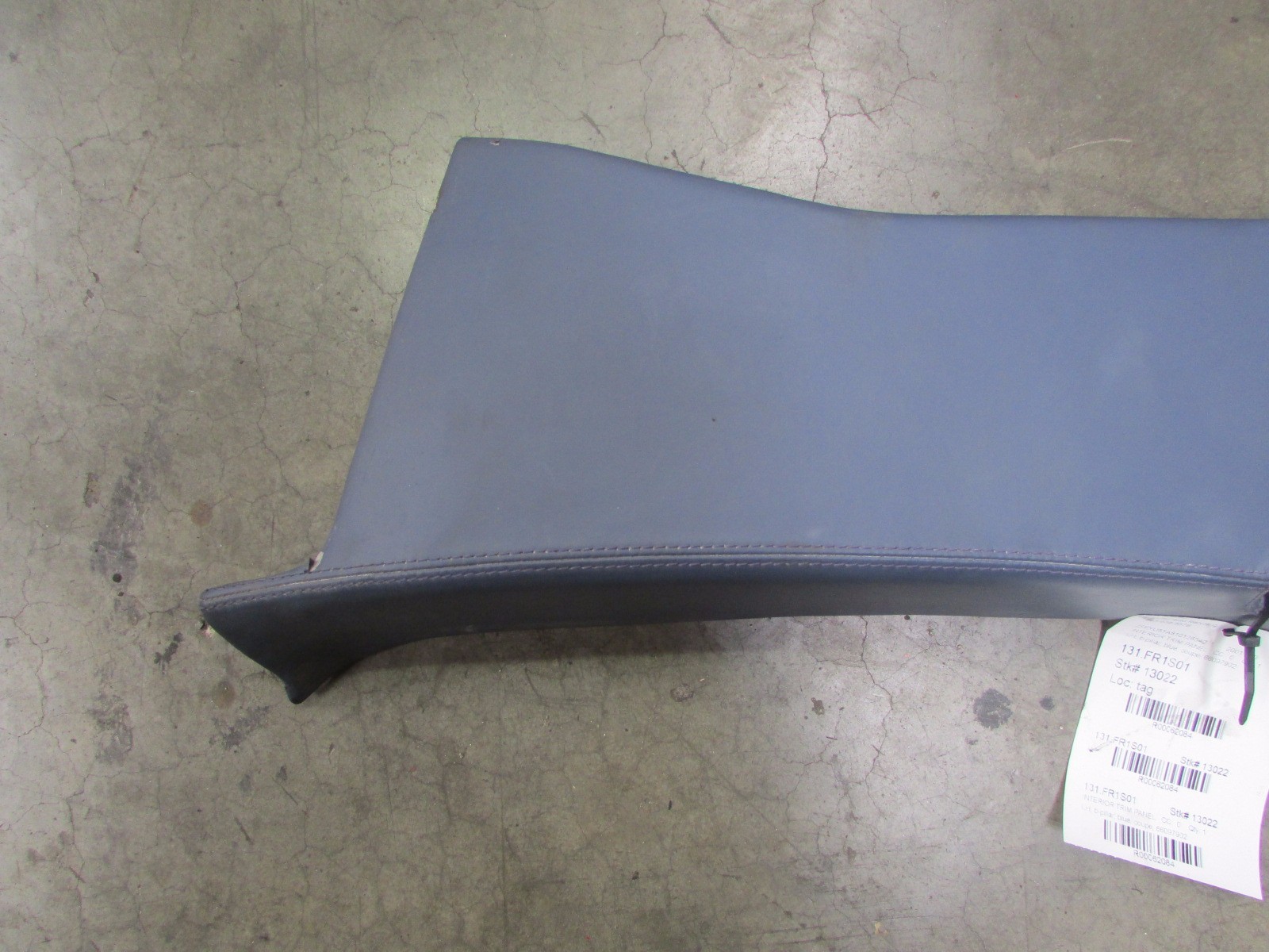 Ferrari 360 Coupe, LH B-Pillar Trim Panel, Blue, Used, P/N 66097902