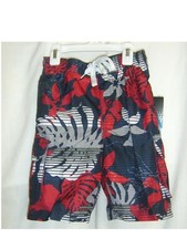 KANU BOY'S SWIM TRUNKS SIZE S 4 STYLE 4437 COLOR NAVY/RED :B19-6