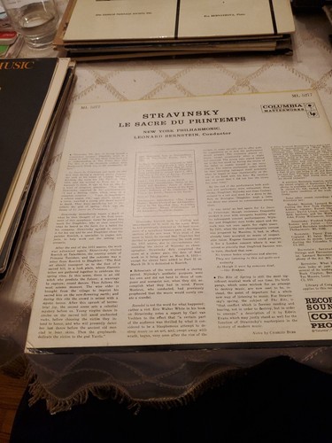 Stravinsky - Le Sacre Du Printemps - Leonard Bernstein - VG/VG Vinyl LP ML 5277 - Picture 5 of 8