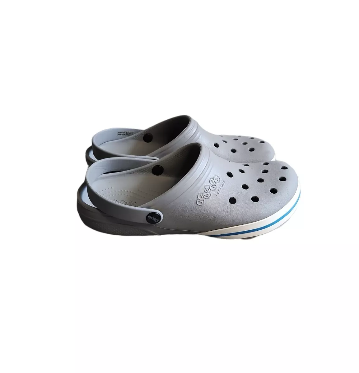 Jibbitz By Crocs Blue Kilby Clogs Slip On Mens 9 Us Comfort Shoe