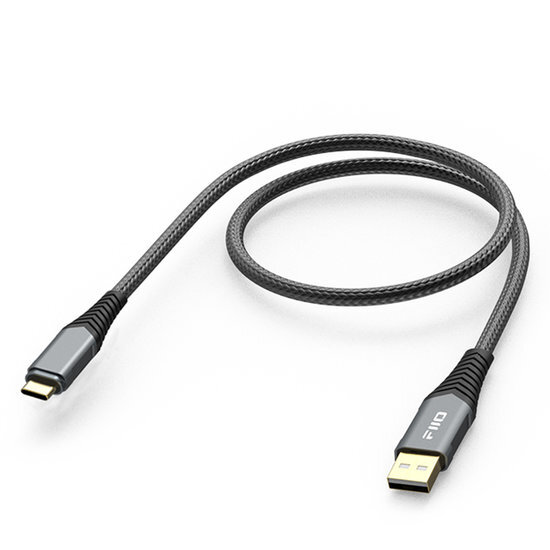 FiiO Gold-Plated LA-TC1 USB-A to USB-C Charging/Data Cable For DAC