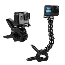 Jaws Flex Clamp Mount Gooseneck Mount For Gopro Hero 13 Hero 12 Hero 11 Hero 10 