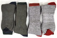 4 Pairs Clear Creek Medium Weight Merino Wool Boot Sock Men Size 10-13 Shoe 7-12