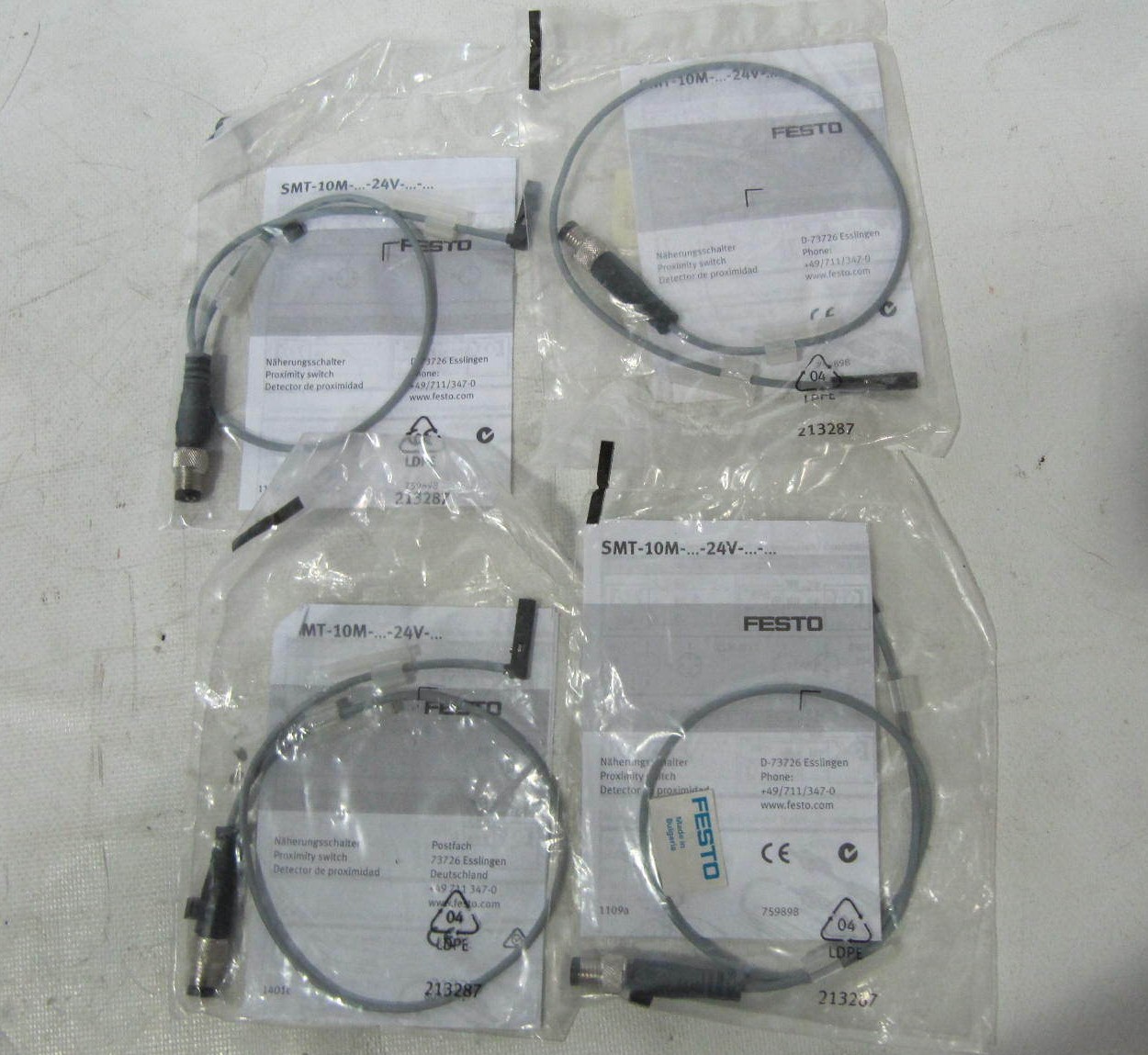 (NEW) Festo Cylinder Position Reed Switch SMT-10M-PS-24V-E-0,3-L-M8D 551375