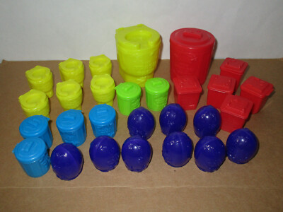 Vintage Trash Pack Lot of 28 Assorted Storage Containers for Trashies