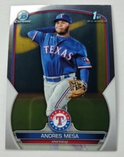 2023 Bowman Chrome Prospects Andres Mesa Texas Rangers BCP-44