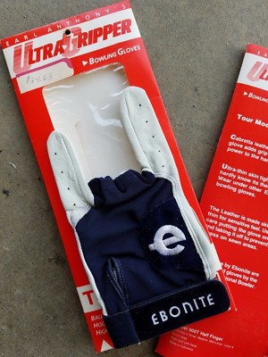 NIB Ebonite Earl Anthony's Ultra Gripper Tour Model Leather Bowling Glove Gloves