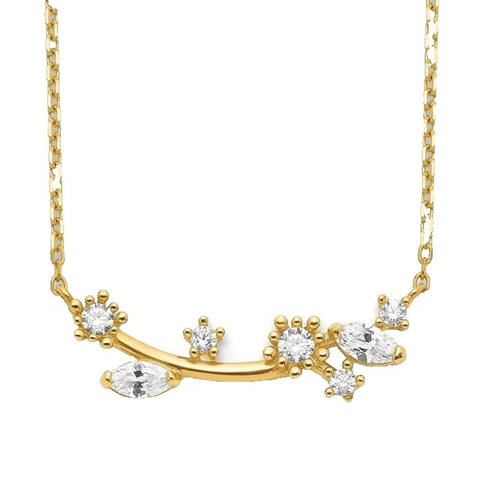 Flores y Plantas Collares y colgantes De Moda Cadena de Cristal