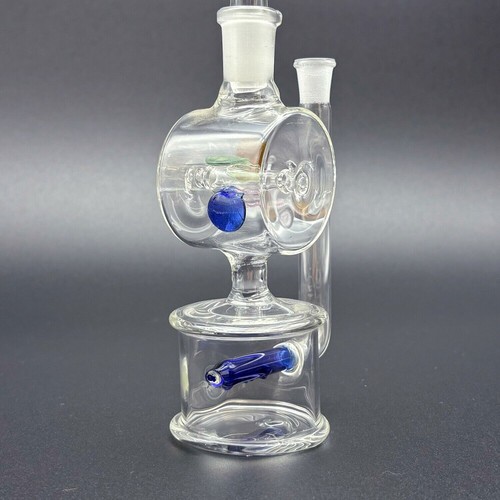 Mini percolatore fumo tubo acqua tubo a vento vetro 5,3" narghilè tubo dell'acqua narghilè - Foto 5 di 15