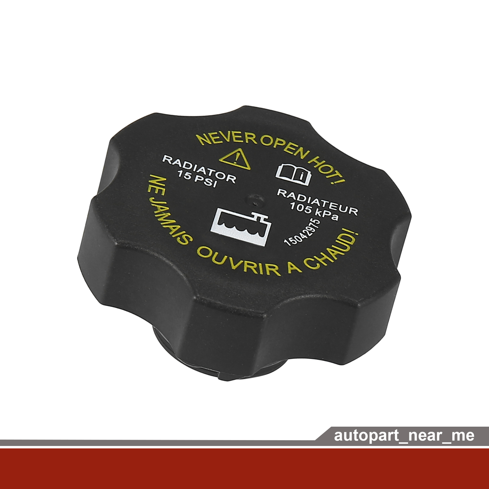 Car Black Radiator Coolant Recovery Cap 15075118 fits for GMC Sierra