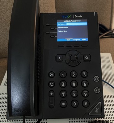 Polycom TPX Poly VVX 250 Business IP Phones (2201-48820-001) Factory Reset