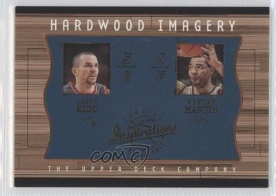 2001 Inspirations Hardwood Imagery Dual Jason Kidd Kenyon Martin #JK/KM HOF 0v1