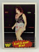 1985 OPC TITAN LEI LANI KAI #9 WWF ROOKIE RC WRESTLING CARD NICE🔥🔥