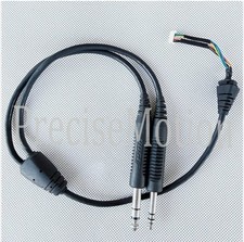 for Bose A20 Aviation Headset Stereo Double Dual Plug Adapter Cable