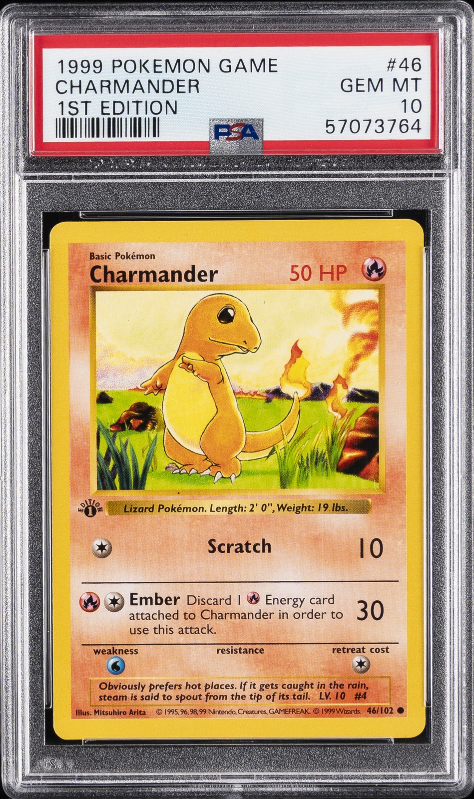 1st Edition Charmander front