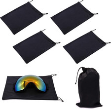 Ski Goggle Bag, Protection Bags for Snow Goggles Ski Mask, Soft Micro-Fiber Prot