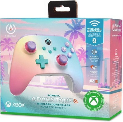 PowerA Advantage Wireless Controller Xbox Series X|S Beach Vibes Pink Blau