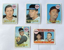 1969 Topps baseball Montreal Expos lot 24 diff. VG w/ stars & high nos.