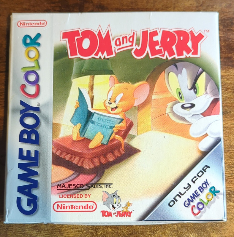 Majesco Tom and Jerry Nintendo Game Boy Color GBC PAL Cartridge w/ Manual