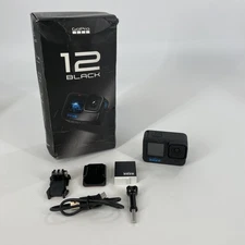 GoPro HERO12 Black w/ Battery/Mount/USB Cable - Excellent 