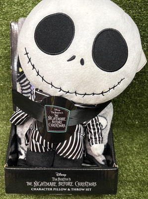 The Nightmare Before Christmas Jack Skellington Throw and Pillow New