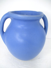 Vintage Niloak Matte Peacock Blue Pottery Vase